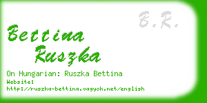 bettina ruszka business card